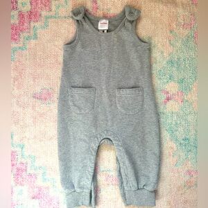 Hanna Andersson Gray French Terry Overalls